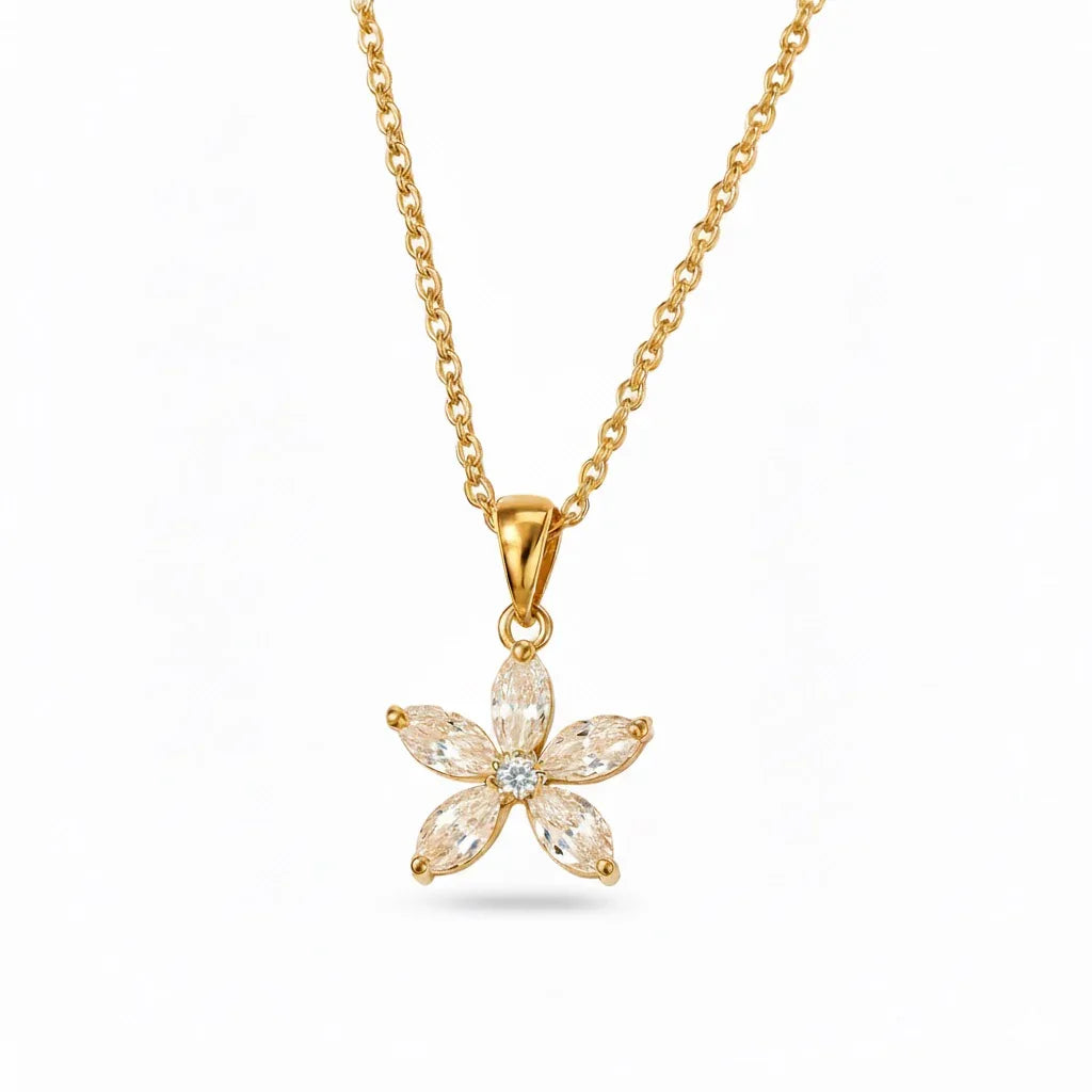 Floral Diamond Necklace