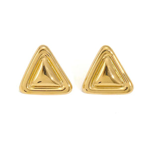 Triangle Polishing Ear Studs