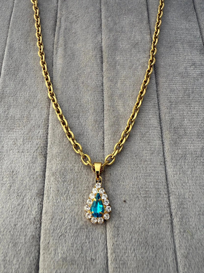 Luxe Green Gemstones Necklace - Diatoms