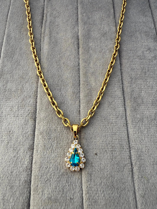 Luxe Green Gemstones Necklace - Diatoms