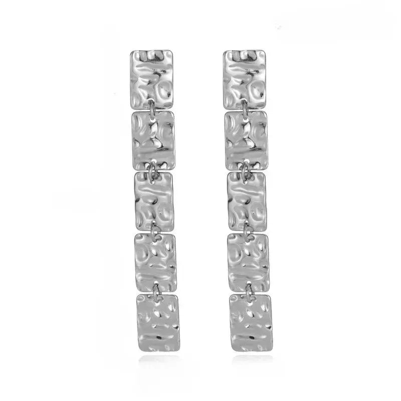French Fusion Drop Earrings - Diatoms