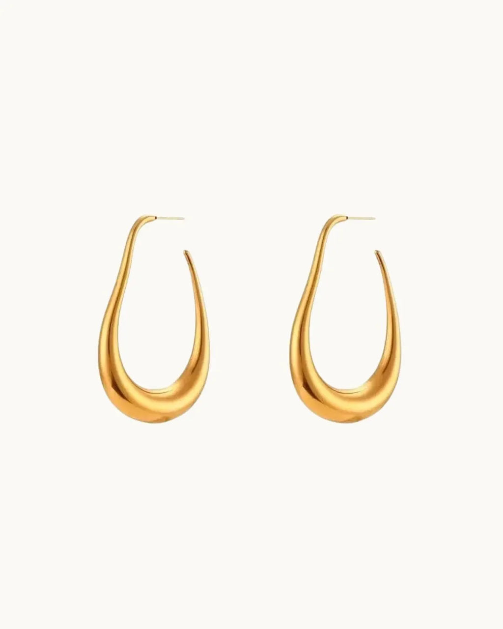 Luxe Loom Gold Hoop Earrings - Diatoms