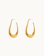 Luxe Loom Gold Hoop Earrings - Diatoms