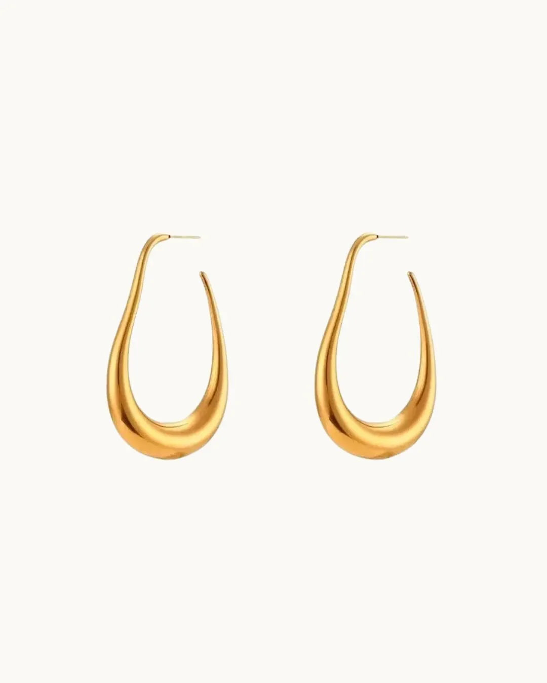 Luxe Loom Gold Hoop Earrings - Diatoms