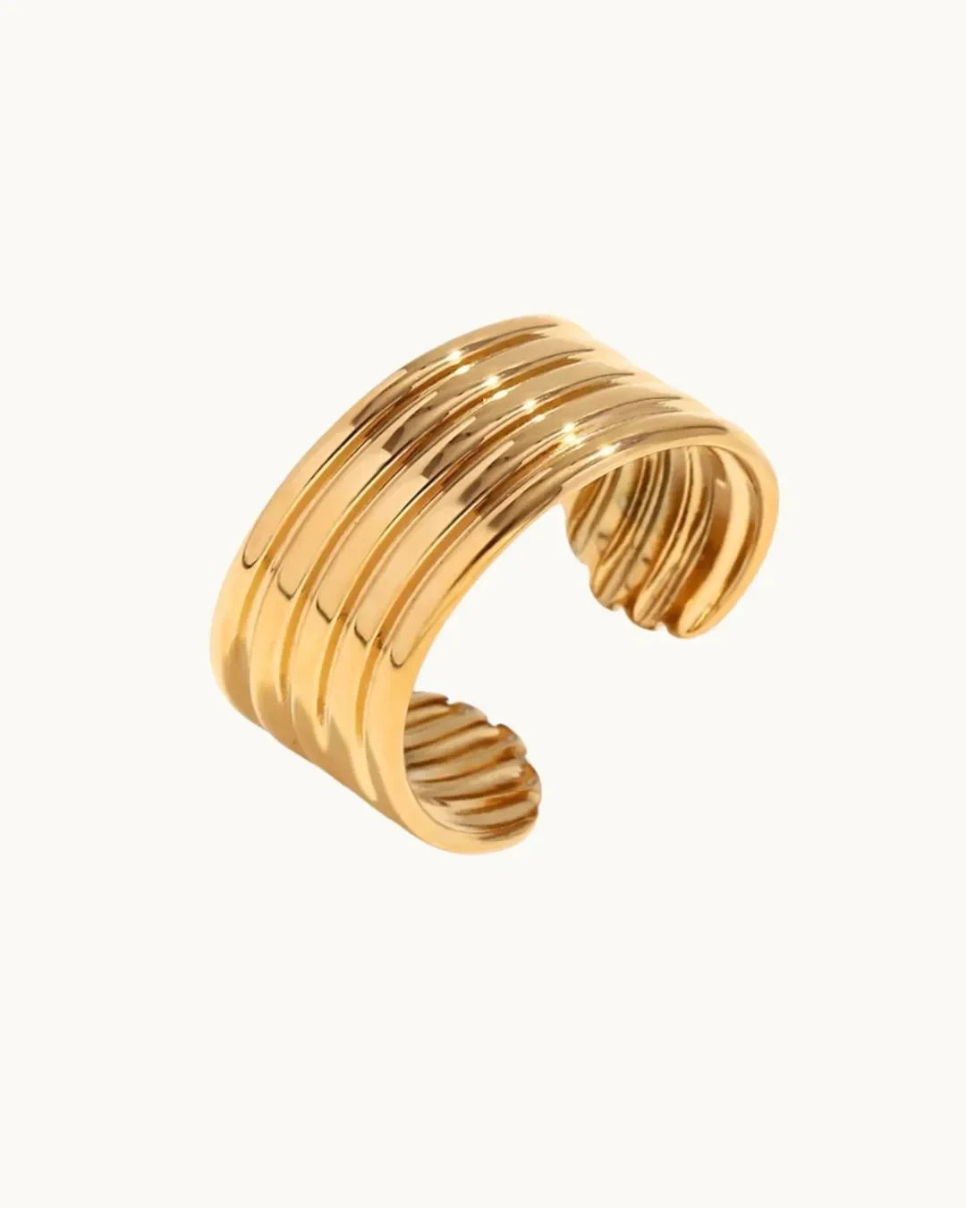 Aurora Wavy Cuff Bracelet - Diatoms