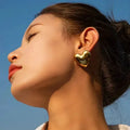Opulent Heart Earrings - Diatoms
