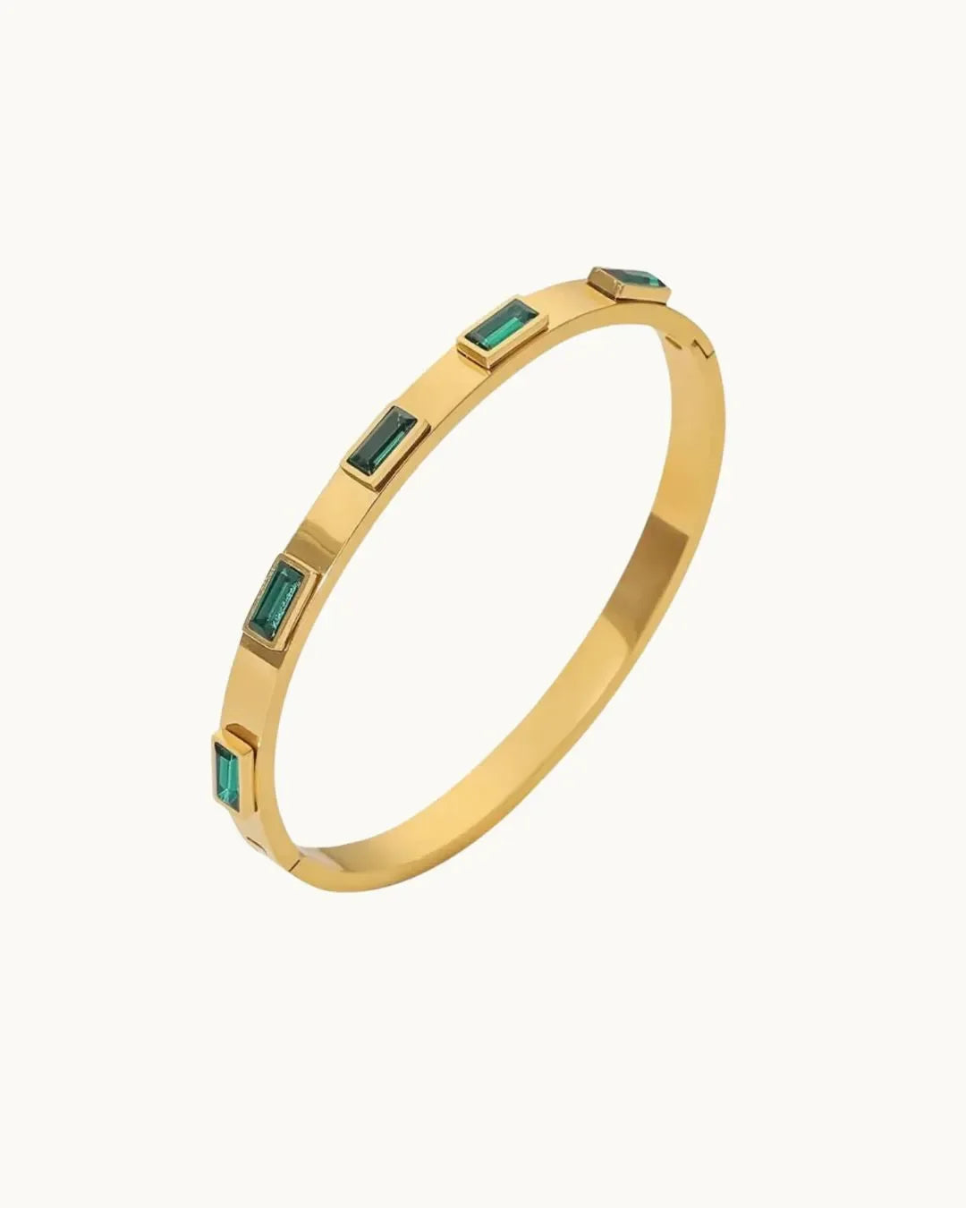 Greenstone Goldcuff Bracelet - Diatoms