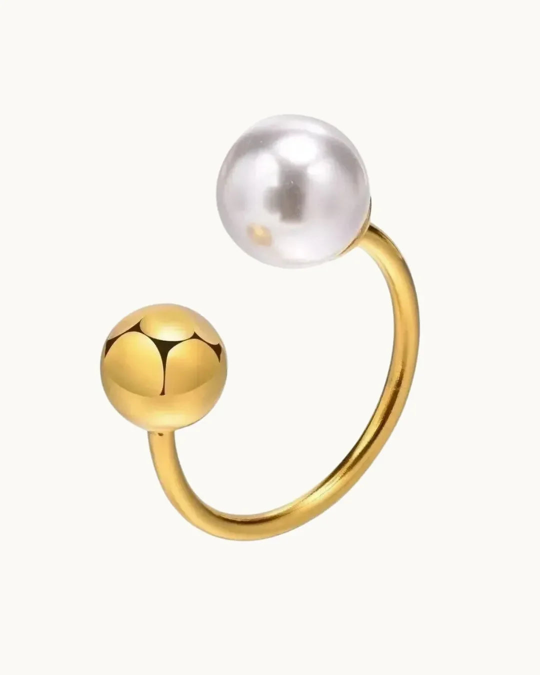 Luxy Pearl Adjustable Ring - Diatoms