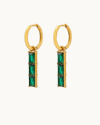 Celestial Greenstone Earrings - Diatoms