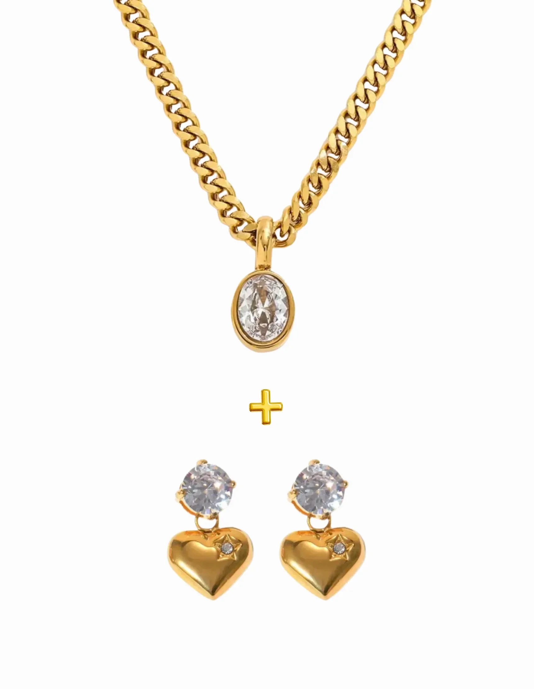 Bloom Essence Combo Necklace Earring Set
