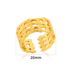 Interlocking Lattice Adjustable Ring