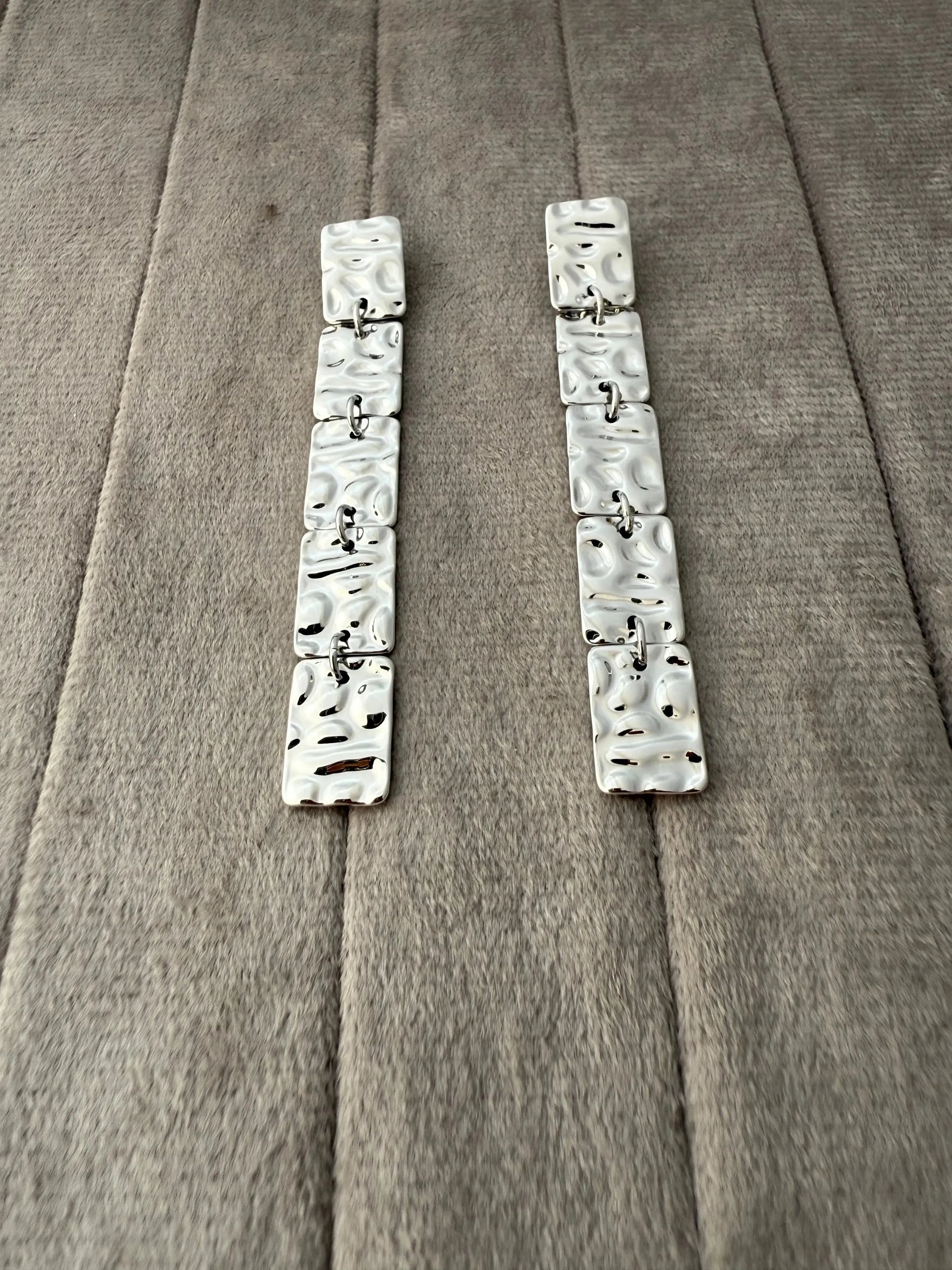French Fusion Drop Earrings - Diatoms
