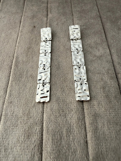 French Fusion Drop Earrings - Diatoms