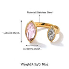Opaline Glow Adjustable Ring