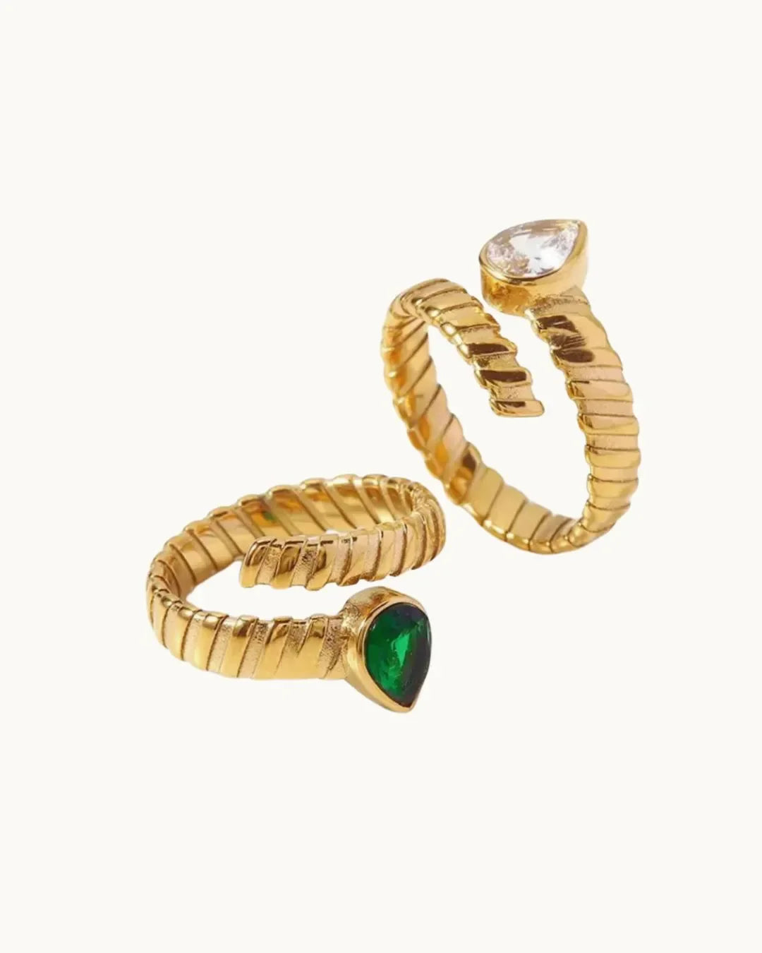 Empress Water Droplets Rings - Diatoms