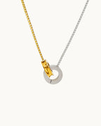 Luxy Interlocking Circle Necklace - Diatoms