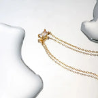 Luxy Rectangular Emerald Pendant - Diatoms