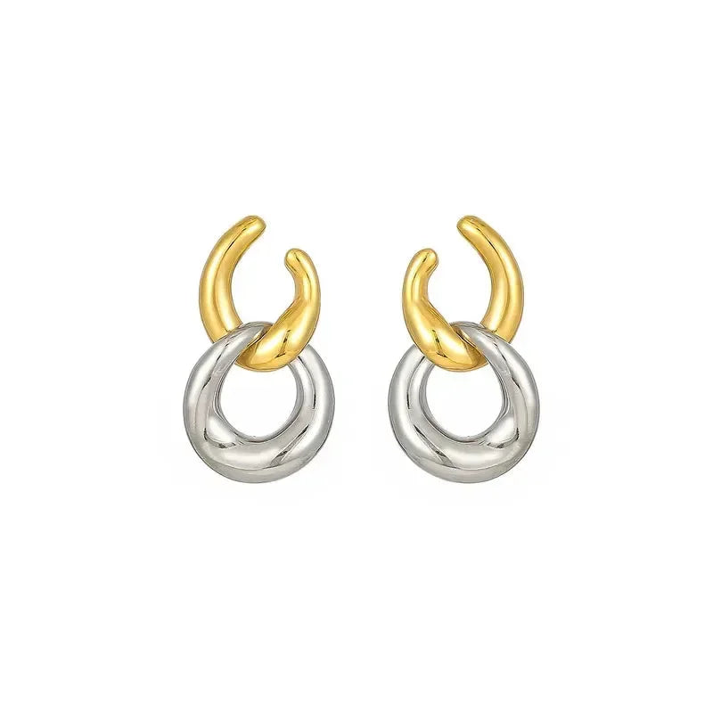 Luxe Duo Hoop Earrings - Diatoms