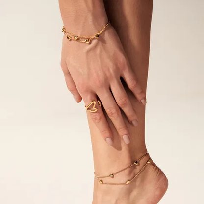 Luxy Double Layered Anklet