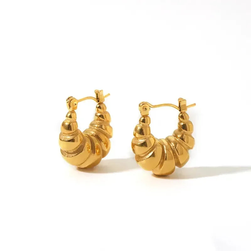 U Shape Earrings - Diatoms