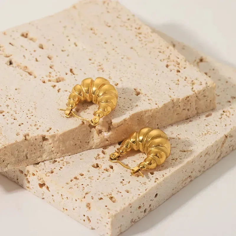 U Shape Earrings - Diatoms