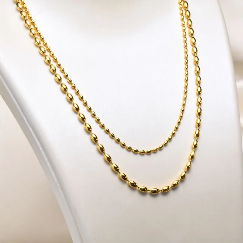 Gold Beaded Necklace