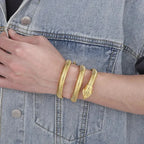 Snake Coil Inspired Unisex Bangle - Diatoms
