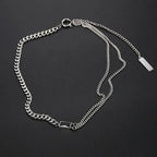 Hip-Hop Inlay Rhinestones Unisex Layered Chain - Diatoms