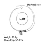 Hip-Hop Inlay Rhinestones Unisex Layered Chain - Diatoms