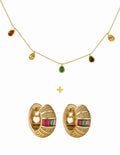 Colorful Necklace Earring Combo Set