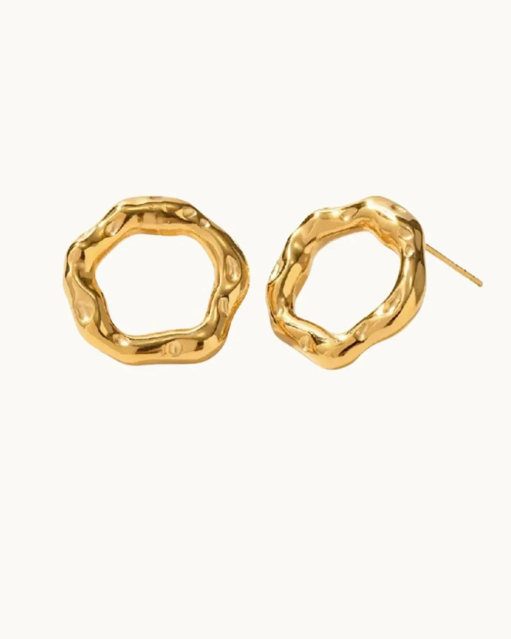 Luxe Graceful Gold Earrings - Diatoms