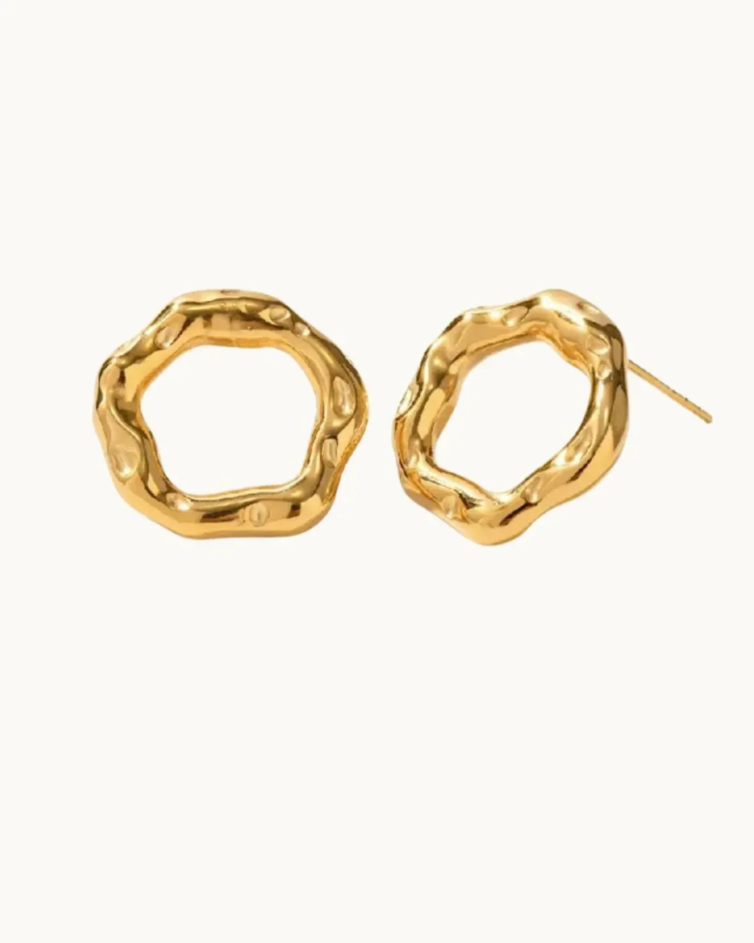 Luxe Graceful Gold Earrings - Diatoms