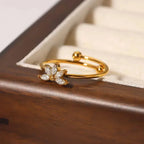 Floral Diamond Ring - Diatoms
