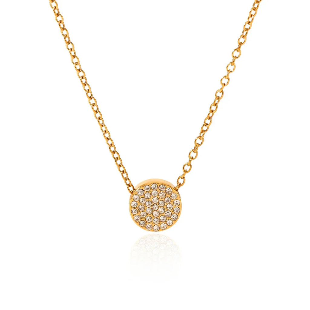 Diatoms Round Shape Diamond Necklace