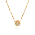 Diatoms Round Shape Diamond Necklace