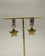 Commute Star Heart Shape Drop Earrings - Diatoms