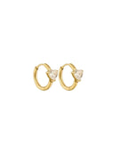 Heart Diamond Earrings - Diatoms