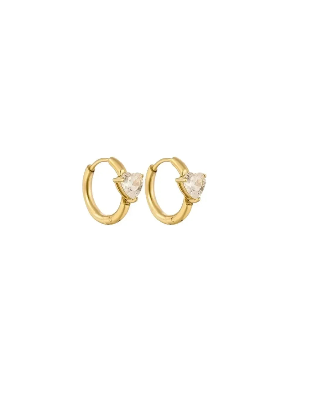 Heart Diamond Earrings - Diatoms