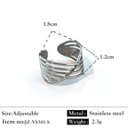 Halo Grid Adjustable Ring