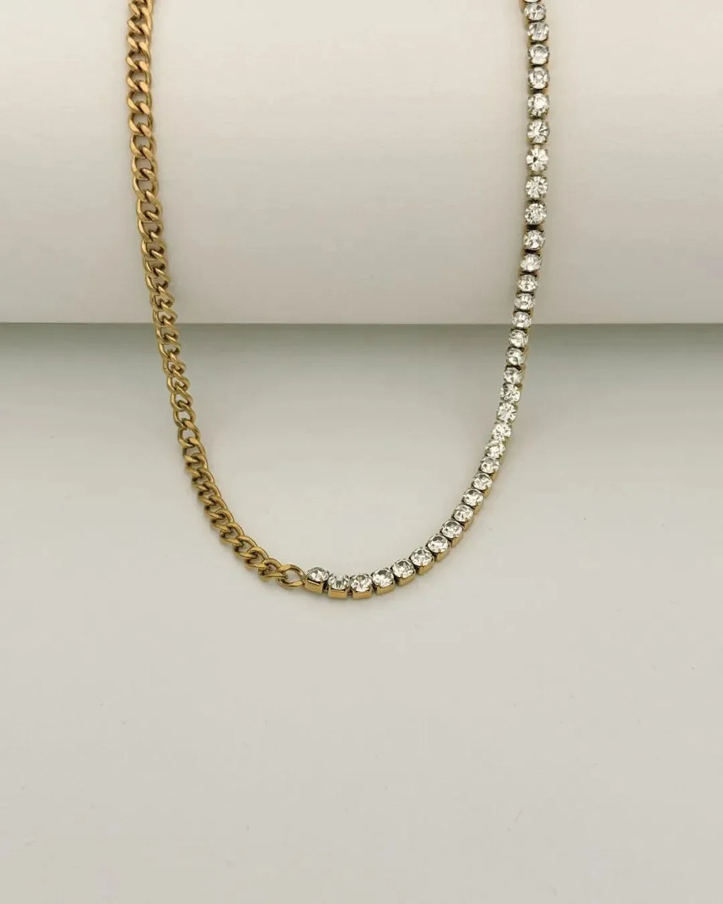 Luxe Gilded Diamond Necklace - Diatoms