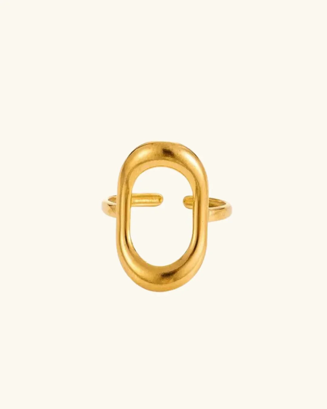 Luxy Oval Adjustable Ring - Diatoms
