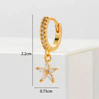 Crystal Flora Drop Earrings