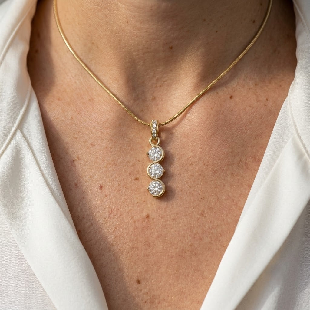 Diatoms Casual Style Diamond Necklace