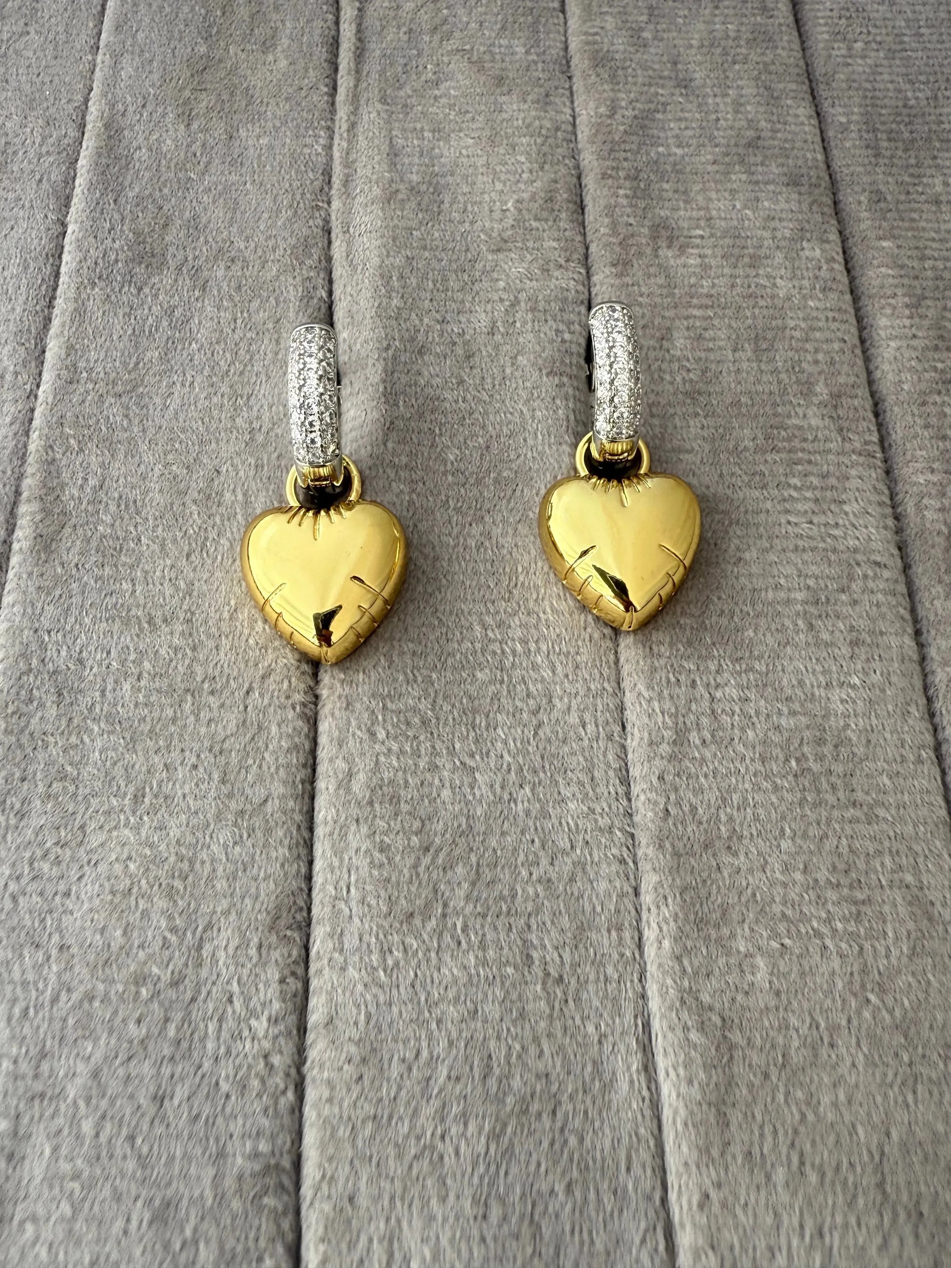 Commute Star Heart Shape Drop Earrings - Diatoms