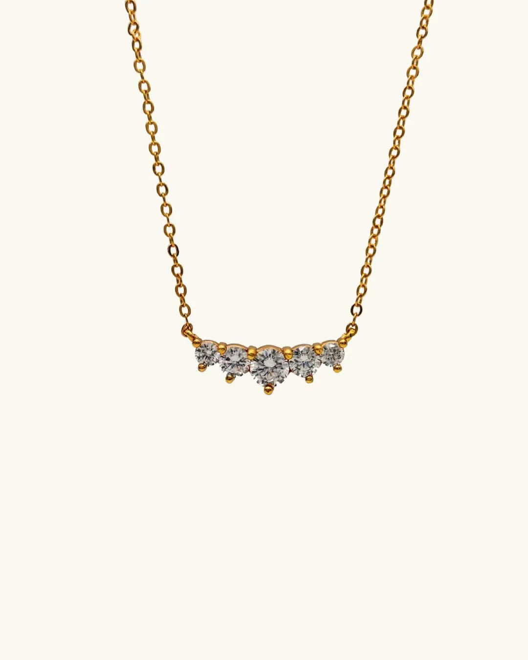 Luxe Five Diamond Necklace - Diatoms
