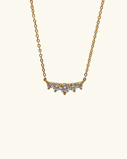 Luxe Five Diamond Necklace - Diatoms