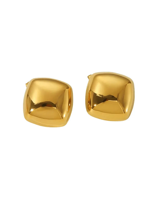 Gleaming Aurum Earrings - Diatoms