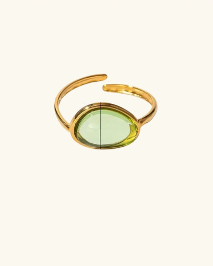 Charming Oval Rings - Diatoms