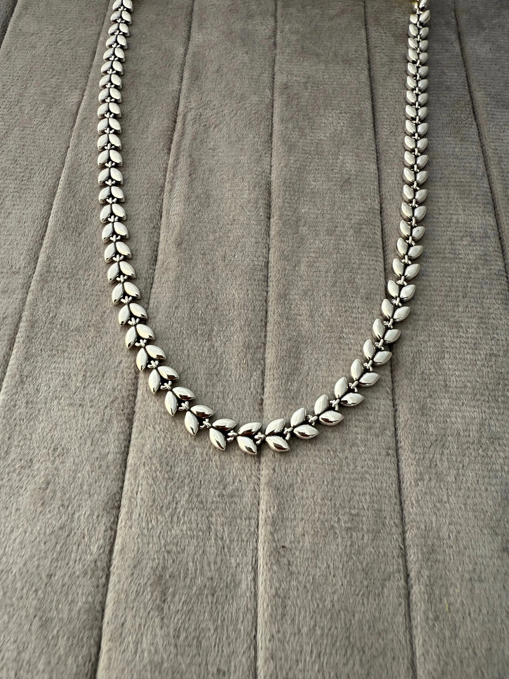 Whimsy Whisper Silver Bracelets Necklace - Diatoms