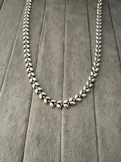 Whimsy Whisper Silver Bracelets Necklace - Diatoms